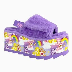 YRU Qozii Care Bear Platform Sandals